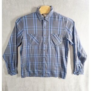 Simms Fishing Plaid Tencil Button‎ Up Shirt Mens Large Gorpcore Outdoors Camping